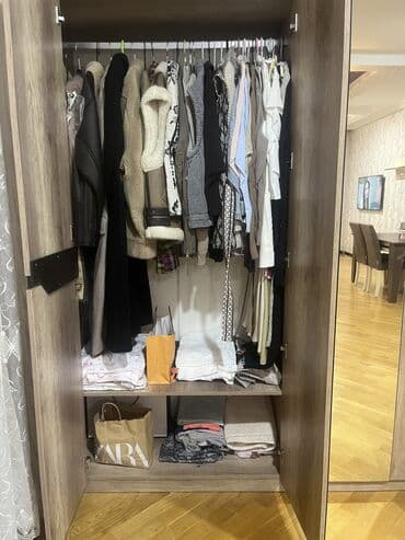 paltar asmaq üçün: Yeni, Açılan, 4 qapılı Düz dolab, Qarderob, paltar dolabı, Azərbaycan — 2