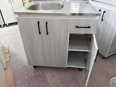 kitab rəf: Mətbəx üçün hazır dolablı paslanmayan polad mətbəx lavabonun — 3