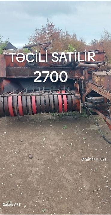 ot topalyan: Təcili satılır – 2700 Məhsul: Traktor qoşqulu ot presi (balya presi) — 1