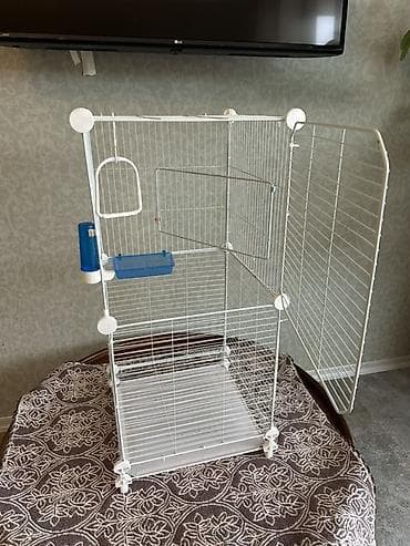 hamster kac lira: Quş qəfəsləri – 3 ədəd dəst 1) Yaşıl metal qəfəs - Material: toz — 6