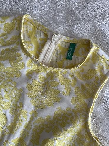 ic geyim: United Colors of Benetton qadın paltarı 8-9yaş - Model: qolsuz — 4