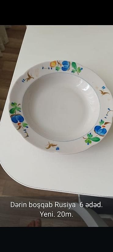 Boşqablar, 6 ədədli dəst, rəng - Ağ, Rusiya — 1