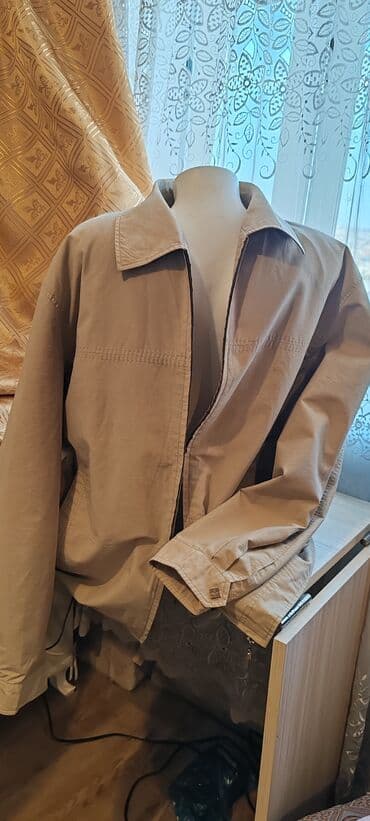 женские коричневые плащи: Bej rəngli qadın yağmurluq/palto - Klassik dizayn: geniş haşiyəli — 5