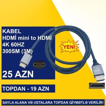 Polo köynəklər: HDMİ Kabellər SAYLA ALANA VƏ USTALARA TOPDAN QİYMƏTLƏ VERİLİR! ⭐Type-C — 10