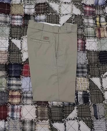 iş geyimi: Dickies klassik iş/gündəlik şalvar - Rəng: açıq bej/xaqui - Model: düz — 1