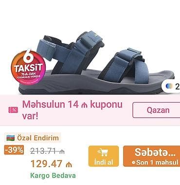 ayaqqabilar kisi: Lumberjack Outdoor kişi sandalisi.41 ölçü yeni - Brend: Lumberjack - — 1
