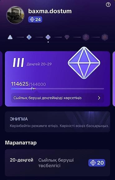 24 LEVEL TİKTOK DESTEKCİ HESABI SATILIR Təsvir: - Platforma hesabı