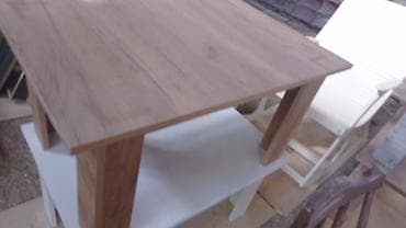 Столы: Журнальный стол, Новый, Нераскладной, Ламинат, Квадратный стол — 1