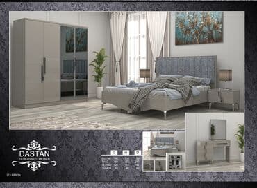 угловая тумба: Двуспальная кровать, 2 тумбы, Турция, Новый — 1