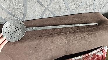 su baklarl: Uzun saplı metal köpük qaşıq (deşikli kepçe) - Material: tam metal — 1