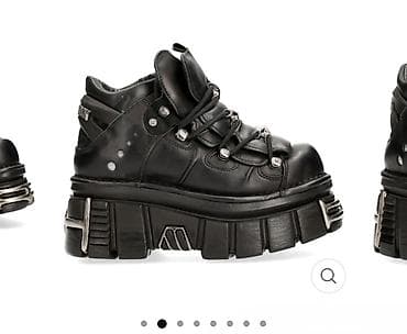 yds batinka: New rock. original deyil. Qara platformalı unisex “goth/industrial” — 2