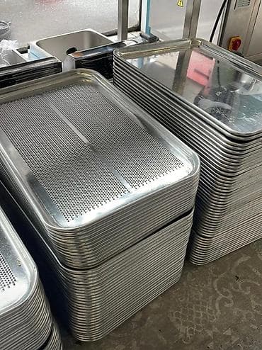 Mətbəx aksesuarları: Tepsi Padnus List Türkiyə istehsalı Aluminium 40x60 sm : 18 AZN — 1