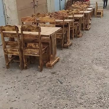 giris qapi: Yeni, Dördbucaq masa, 4 stul, Açılmayan, Stullar ilə, Taxta, Azərbaycan — 3