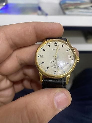 samsung watch 1: İşlənmiş, Qol saatı, Vostok, rəng - Qızılı — 8