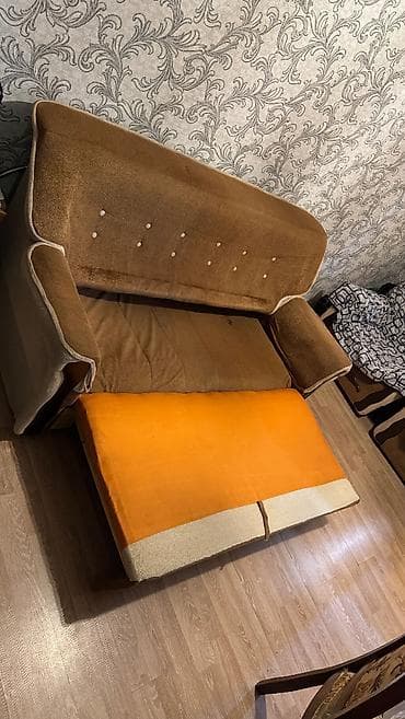 Di̇van-kravat, 2 kreslo, Divan, Açılan — 4