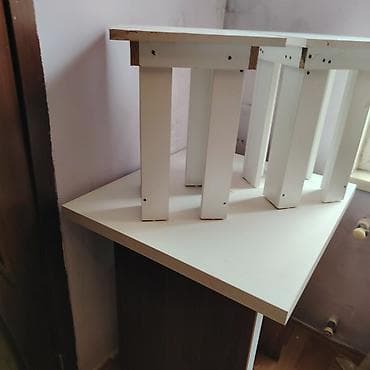 ofis masalari: Qonaq otağı üçün, Açılmayan, Kvadrat masa, 4 stul — 1