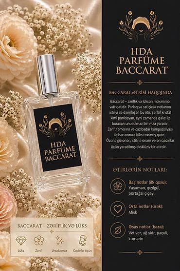 bas: 50ml HDA Parfüme – zərif qadın ətirləri kolleksiyası 1) Kayalli — 2