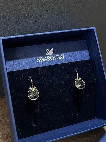 crystal: Swarovski "Bella V Drop" Sırqalar Dizayn: Dairəvi kəsimli iri boz — 2