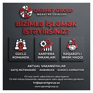 gecə növbəsi satıcı: Fəhlə tələb olunur, 1 ildən az təcrübə, 1/1, Həftəlik ödəniş — 1