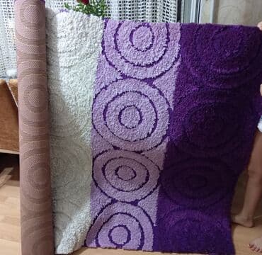 koridor ucun alcipan fiqurlari: Xalça/kaşmir - Rənglər: tünd bənövşəyi, açıq bənövşəyi və krem — 1