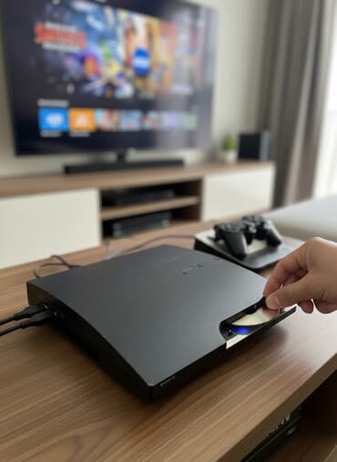 digital kamera: Sony PlayStation 3 (PS3) Slim oyun konsolu Yaddaş 160gb İçinde Hen — 1
