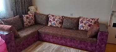 Divan və kreslo dəstləri: Künc divan dəsti. 650ye alinib yeni kimidi dimey olar istfade — 2