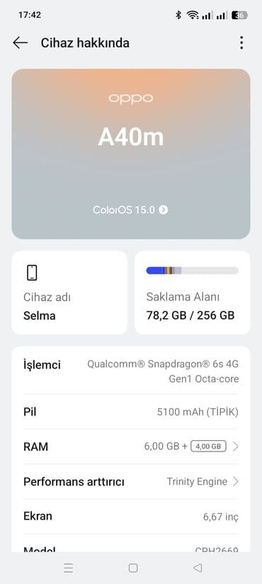 huawei p 40 pro: Oppo 1, 256 GB, rəng - Ağ — 3