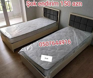 sintifon dosek: Yeni, Təknəfərlik çarpayı, Bazalı, Matras ilə, Siyirməsiz, Azərbaycan — 4