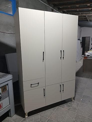 şkaf sumqayit: 3 qapılı, Siyirməli, Bej, Açılan, Düz dolab — 2