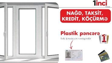 Plastik pəncərə - Müasir dizaynlı, ağ rəngli plastik pəncərə sistemi