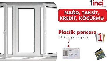 Декоративные панели для стен: Plastik pəncərə - Müasir dizaynlı, ağ rəngli plastik pəncərə sistemi — 1