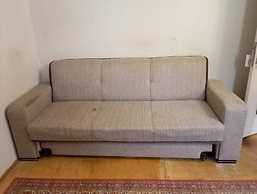 İşlənmiş, Divan-kravat, 2 kreslo, Bazalı, Açılan — 5