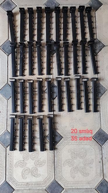 Mağaza avadanlığı: 20sm-35 ədəd 25sm-30 ədəd Profil keçidi -29 ədəd Yaxşı vəziyyətdədir — 1