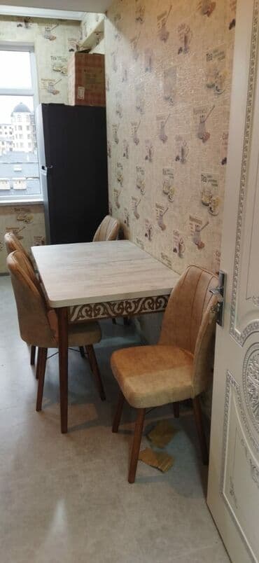 işlənmiş stol stul dəsti sumqayit: 🇹🇷Türk istehsalı Möhtəşəm ✨✨ Kuxna üçün stol stul dəsti 4 stul 1 — 1