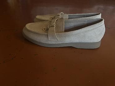 Мокасины и лоферы: Bej rəngli qadın mokasinləri Heç geyinilmeyib ölçüsü böyük gəlib - — 2