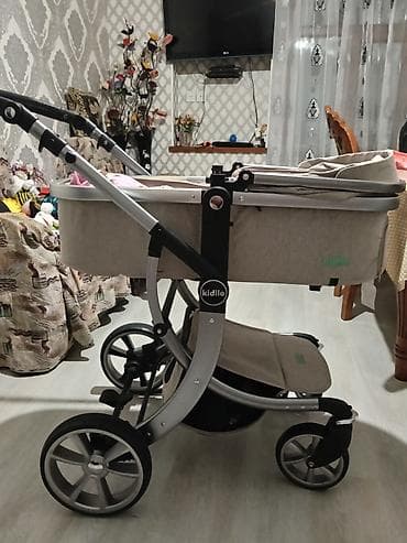 araba: Uşaq arabası – Kidillo markası, bej rəng Xüsusiyyətlər: - 2-in-1 — 3