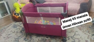 oyun manej: Uşaq üçün manej – “Baby Home” markası, bənövşəyi rəng. - Rahat yığılan — 1