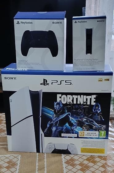 PS5 (Sony PlayStation 5): PlayStation 5 Fortnite bundle + DualSense aksessuarları 12.12.2024-də — 2