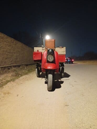 skuter adapter: Yük daşıma üçün üçtəkərli motosiklet (kargo skuter) - Güclü faralı ön — 2