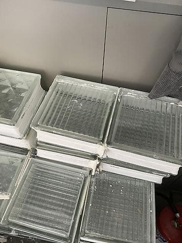 kreditle drel: Şüşə kərpic blokları – dekorativ və işıqkeçirən - Material: qalın — 2