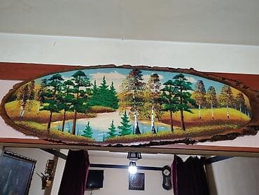 semeni wekilleri: Dekorativ divar panosu – təbii ağac qabığından hazırlanmış əl işi — 1