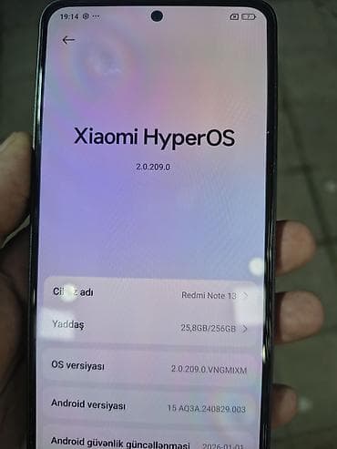 redmi 8: Redmi Note 13, 256 GB, rəng - Qara, Face ID — 4