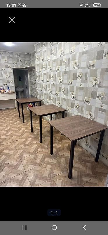 restoran stol: Kvadrat masa, Açılmayan, Teksturalı laminat — 1