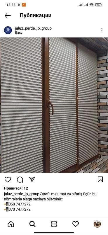 2 çi el: Plicell jaluz perdelerin sifarisi qebul olunur Turkiye istehsali — 1
