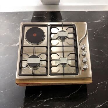 işlenmiş qaz peçi: Plitə Alev, Qarışıq, Quraşdırılan, 4 gözlü, Yeni — 3