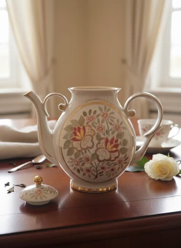 cayniklər: Yeni, rəng - Ağ, Çaydan, 1 l, Çexiya — 1