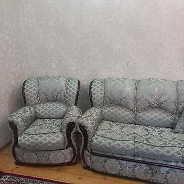 termos satisi: İşlənmiş, Divan, 2 kreslo, Divan, Bazasız, Açılmayan — 1