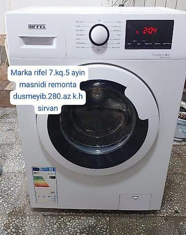 Aristonlar: Paltaryuyan maşın Riffle, 7 kq, Avtomat, Qurutmasız, Kredit yoxdur — 1