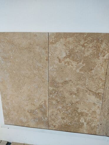 travertin: Travertin tebii das antibakterial fasad heyet üçün döseme pilleken — 1