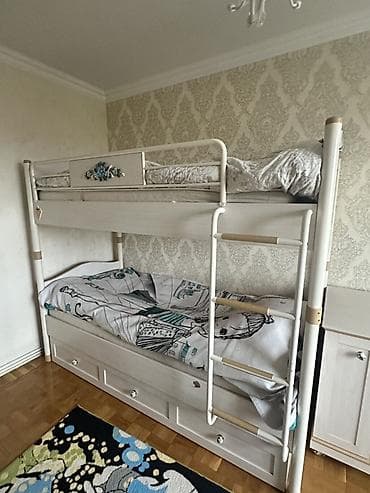 paneller: Oğlan və qız üçün, Çarpayı, Matras ilə, Siyirməli, Dəmir — 3